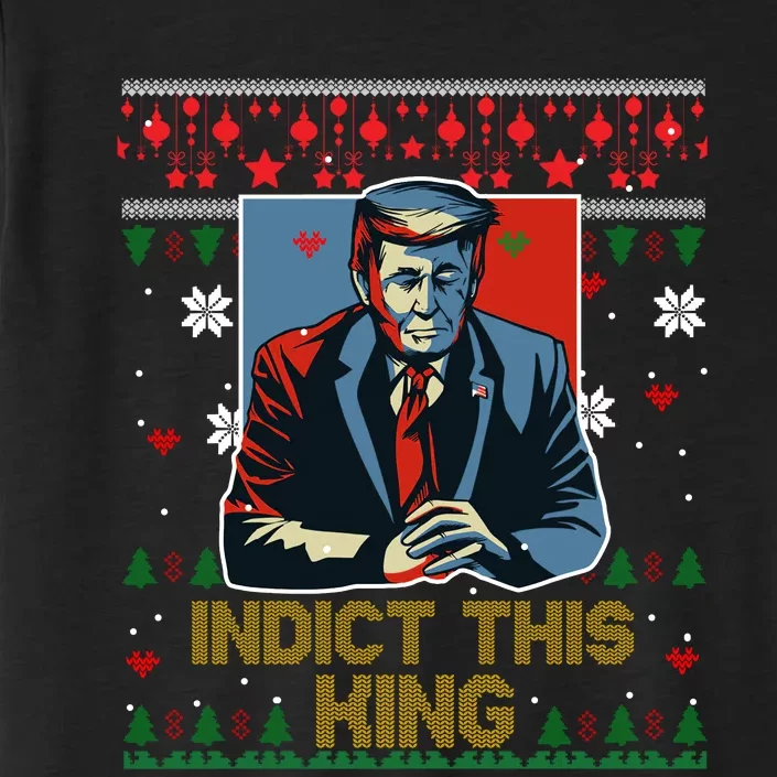 Donald Trump Indict This Ugly Christmas Funny Trump Ugly Christmas ChromaSoft Performance T-Shirt