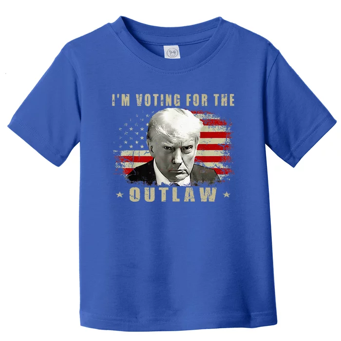 Donald Trump IM Voting For The Outlaw 2024 President Toddler T-Shirt