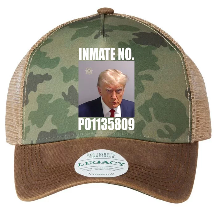 Donald Trump Inmate Number Mugshot Legacy Tie Dye Trucker Hat