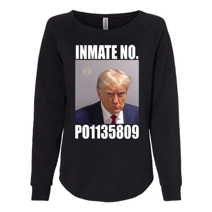 Donald Trump Inmate Number Mugshot Womens California Wash Sweatshirt