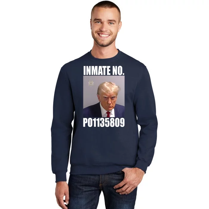 Donald Trump Inmate Number Mugshot Tall Sweatshirt