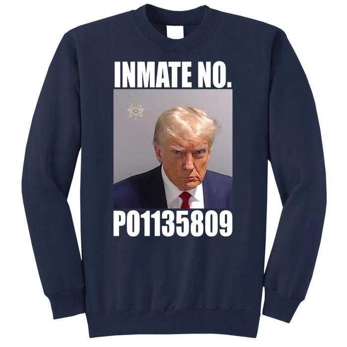 Donald Trump Inmate Number Mugshot Tall Sweatshirt