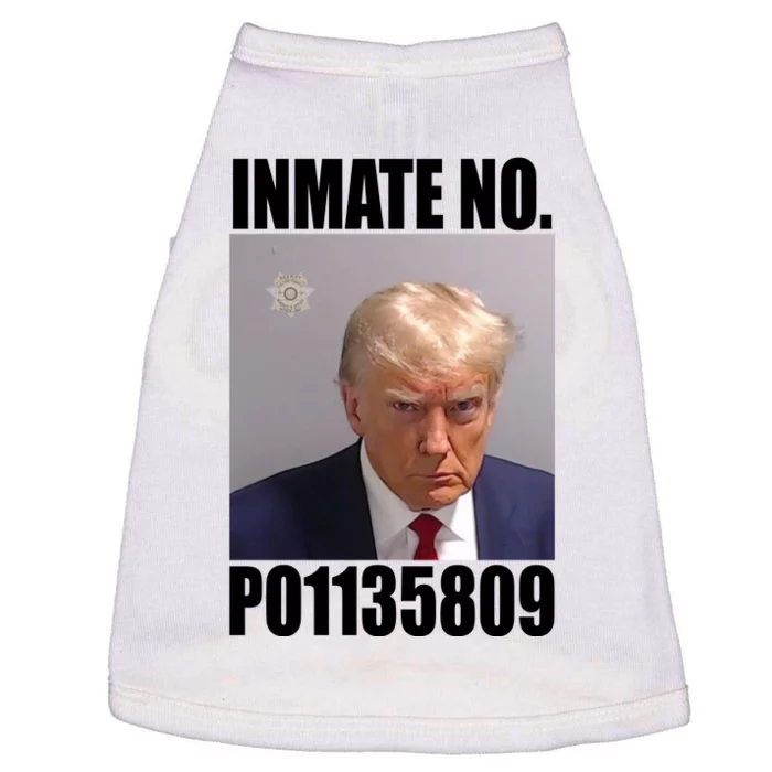 Donald Trump Inmate Number Mugshot Doggie Tank