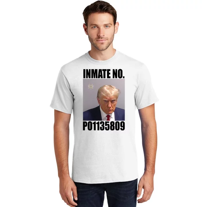 Donald Trump Inmate Number Mugshot Tall T-Shirt