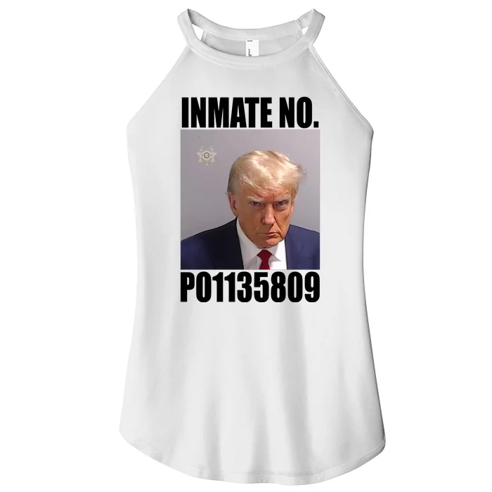 Donald Trump Inmate Number Mugshot Women’s Perfect Tri Rocker Tank