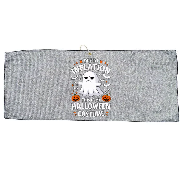 Due To Inflation This Is My Halloween Costume Large Microfiber Waffle Golf Towel