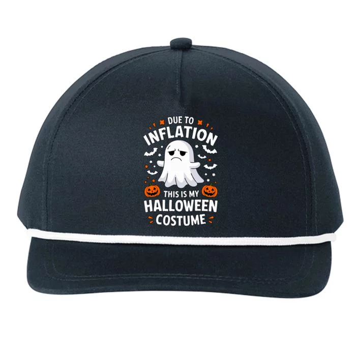 Due To Inflation This Is My Halloween Costume Snapback Five-Panel Rope Hat