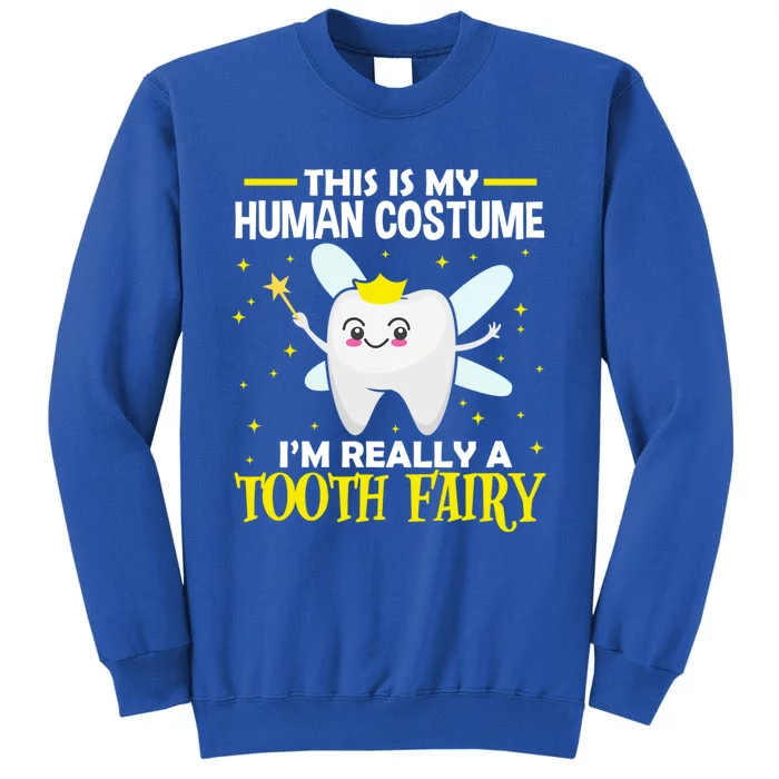 Dentist This Is My Hu Costume Im Really A Tooth Fairy Gift Tall Sweatshirt