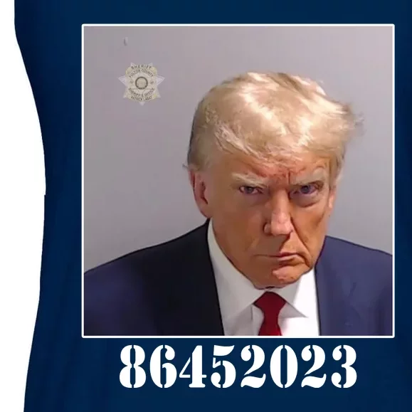 Donald Trump Inmate Mugshot Ladies Essential Flowy Tank