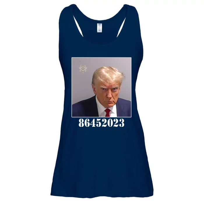 Donald Trump Inmate Mugshot Ladies Essential Flowy Tank