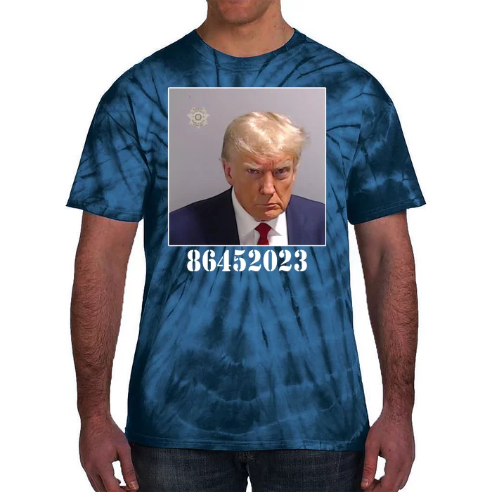 Donald Trump Inmate Mugshot Tie-Dye T-Shirt