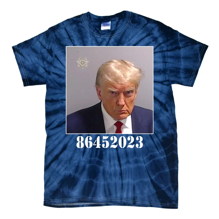 Donald Trump Inmate Mugshot Tie-Dye T-Shirt