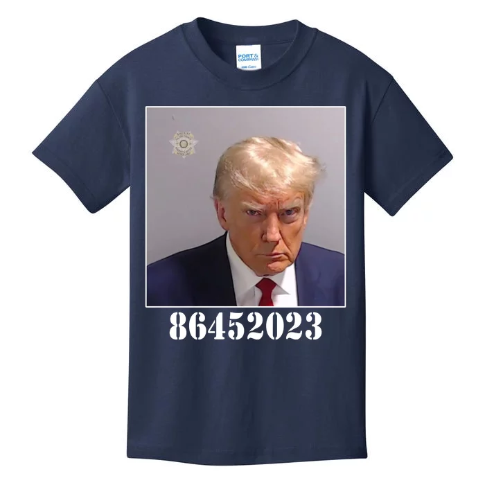 Donald Trump Inmate Mugshot Kids T-Shirt