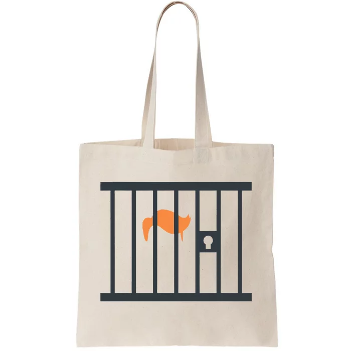 Donald Trump Impeach Antitrump Behind Bars Tote Bag