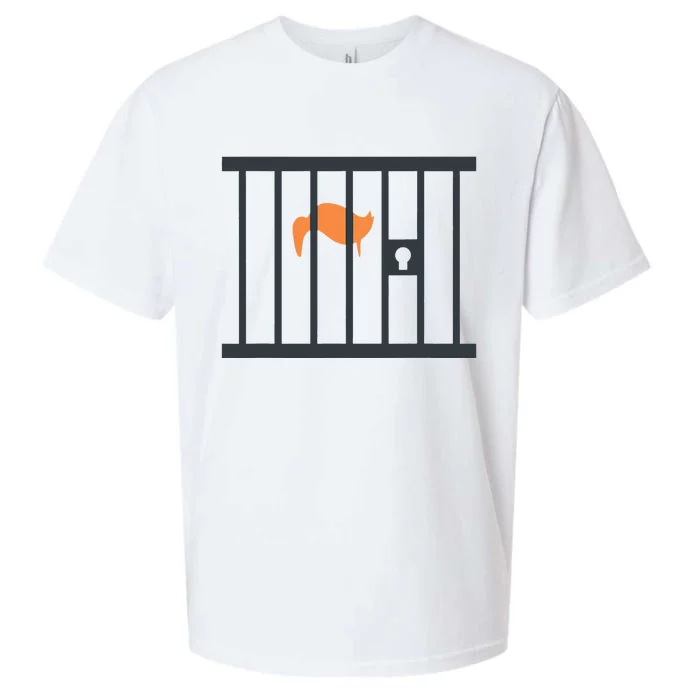 Donald Trump Impeach Antitrump Behind Bars Sueded Cloud Jersey T-Shirt