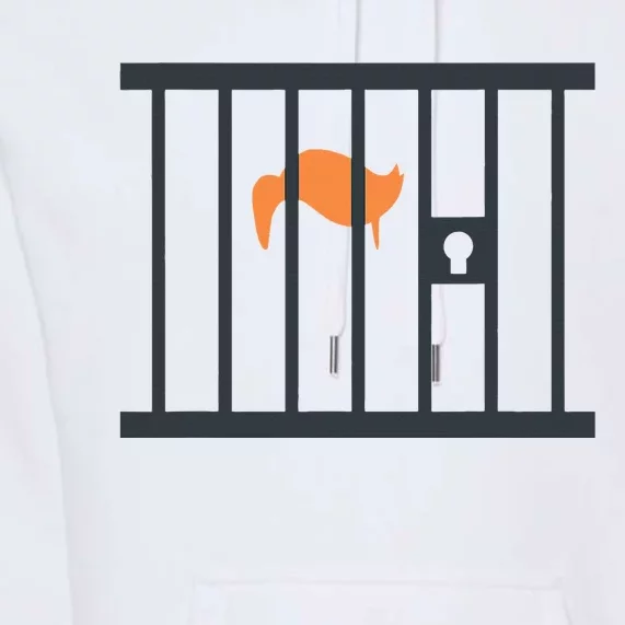 Donald Trump Impeach Antitrump Behind Bars Premium Hoodie