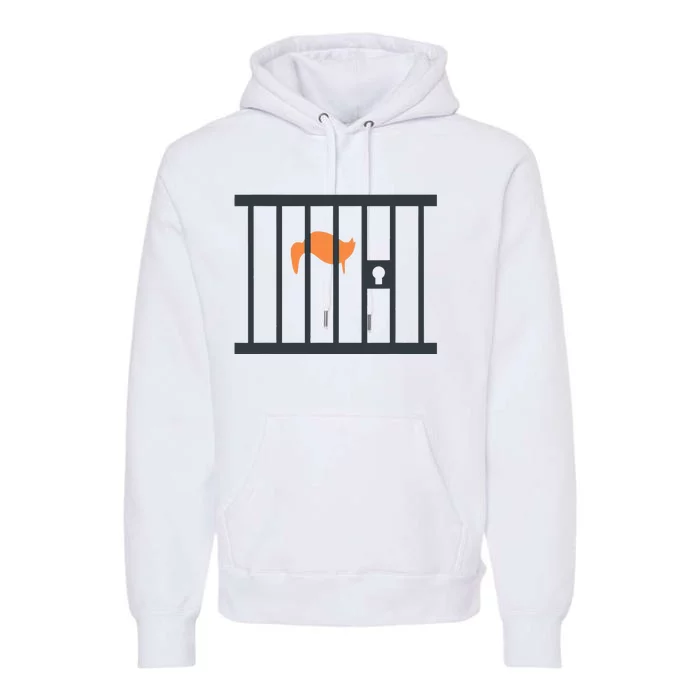 Donald Trump Impeach Antitrump Behind Bars Premium Hoodie