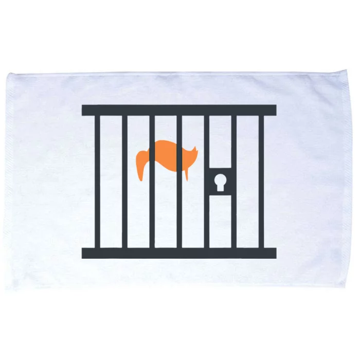 Donald Trump Impeach Antitrump Behind Bars Microfiber Hand Towel