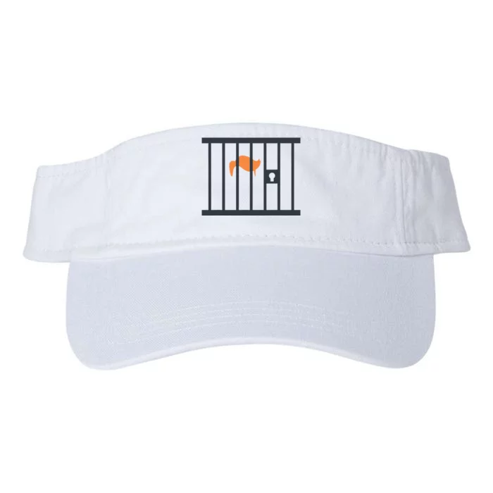 Donald Trump Impeach Antitrump Behind Bars Valucap Bio-Washed Visor