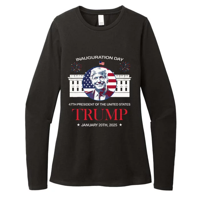 Donald Trump Inauguration Day 2025 Madam 47th President 47 Womens CVC Long Sleeve Shirt