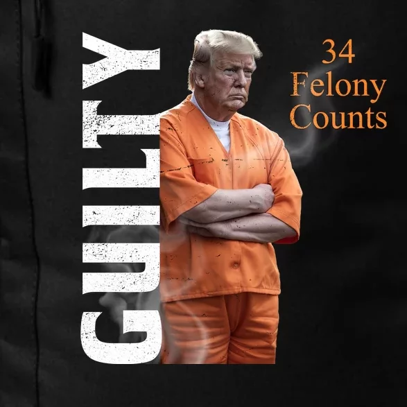 Donald Trump Is Guilty 34 Felony Counts Daily Commute Backpack