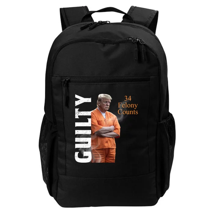 Donald Trump Is Guilty 34 Felony Counts Daily Commute Backpack