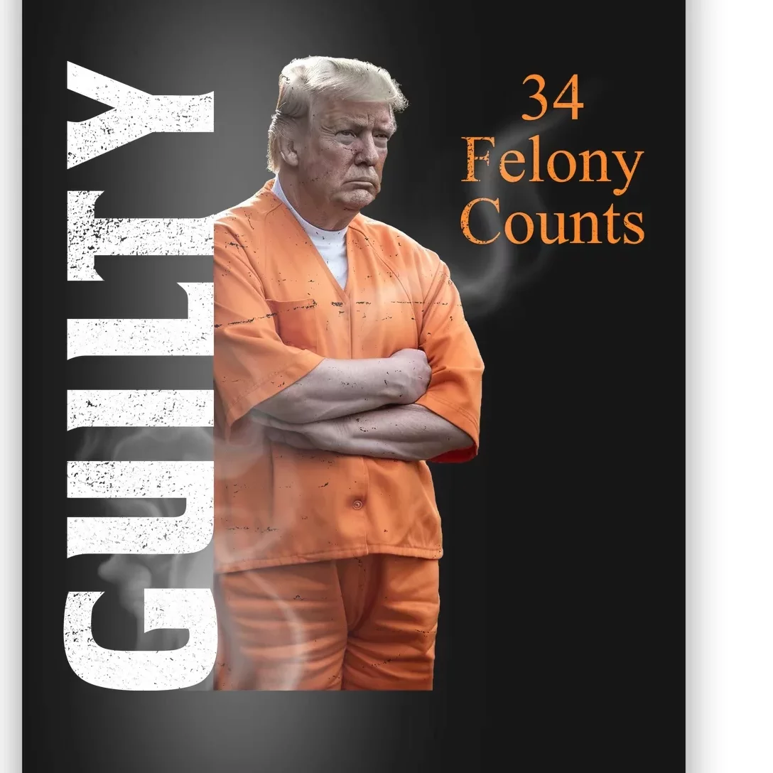 Donald Trump Is Guilty 34 Felony Counts Poster