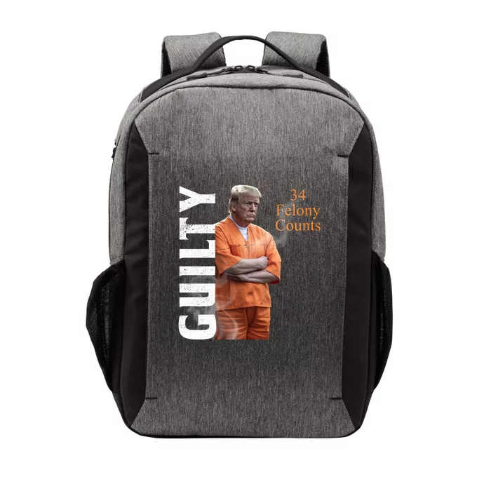 Donald Trump Is Guilty 34 Felony Counts Vector Backpack