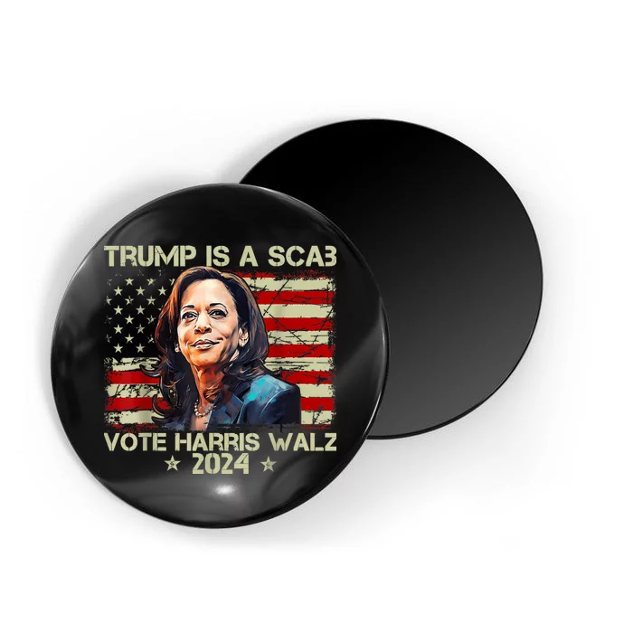 Donald Trump Is A Scab Vote Harris Magnet