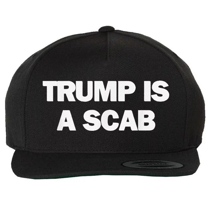 Donald Trump Is A Scab Wool Snapback Cap