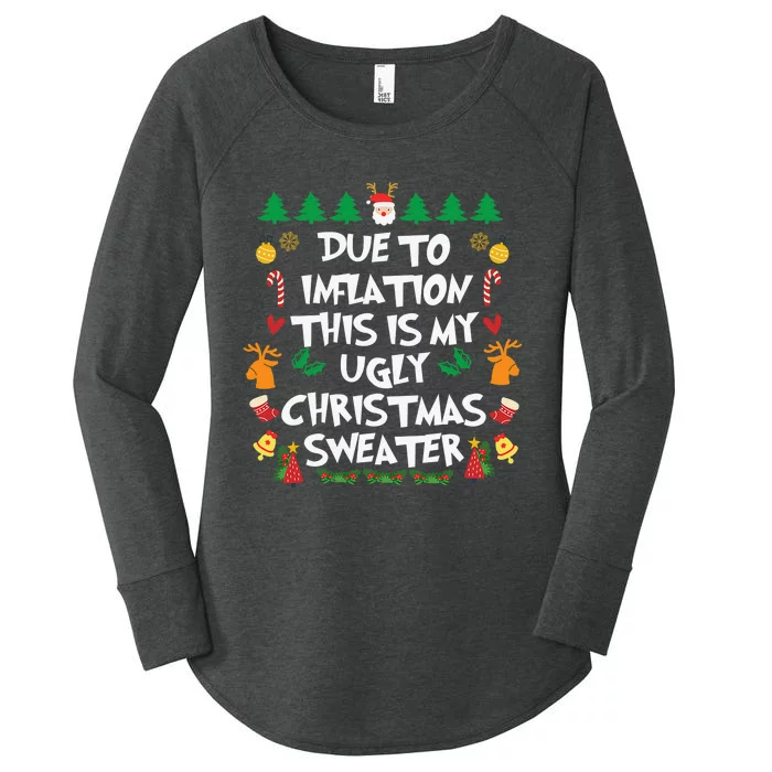 DUE TO INFLATION Ugly Christmas Pajama Women's Perfect Tri Tunic Long Sleeve Shirt