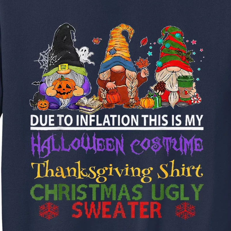 Due To Inflation This Is My Halloween Thanksgiving Christmas Sweatshirt