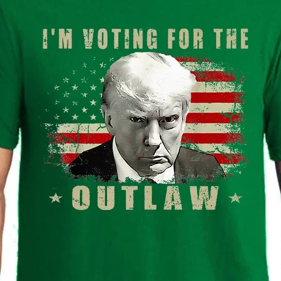 Donald Trump IM Voting For The Outlaw 2024 President Pajama Set