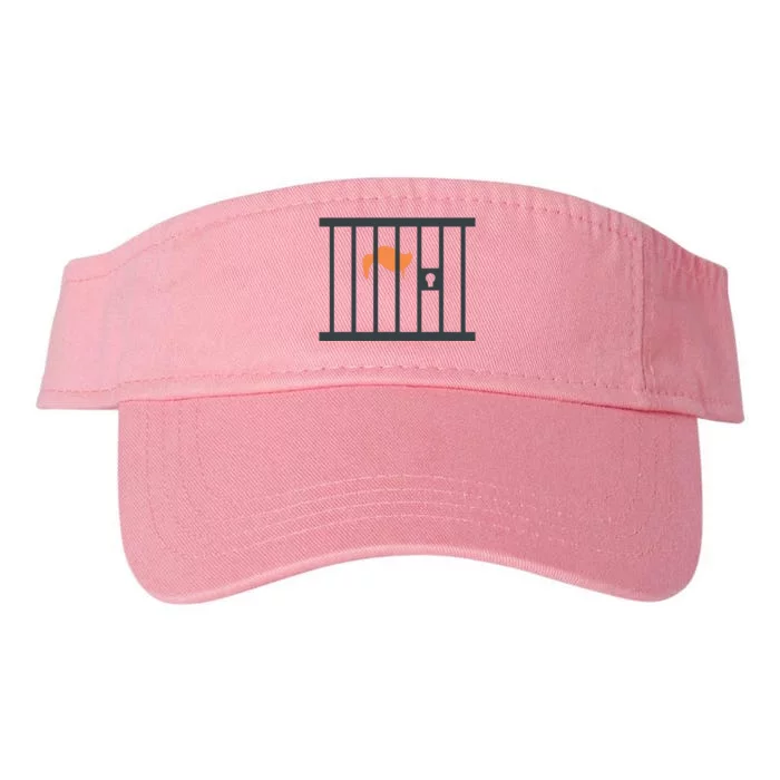 Donald Trump Impeach Antitrump Behind Bars Valucap Bio-Washed Visor