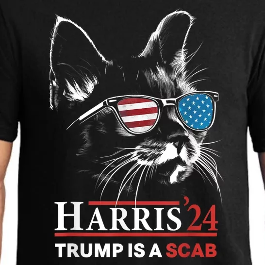 Donald Trump Is A Scab Vote Harris Pajama Set