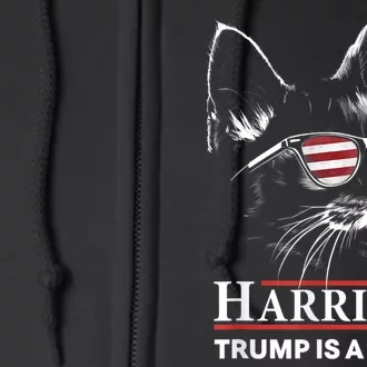 Donald Trump Is A Scab Vote Harris Full Zip Hoodie