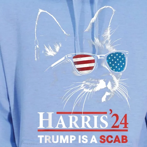 Donald Trump Is A Scab Vote Harris Unisex Surf Hoodie