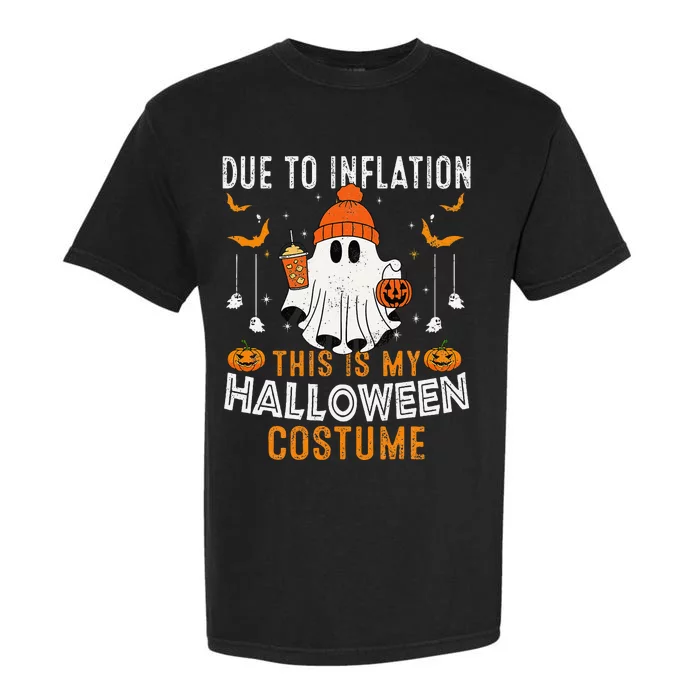 Due To Inflation This Is My Halloween Costume Funny Pumpkins Garment-Dyed Heavyweight T-Shirt