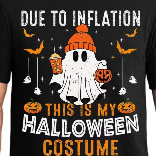 Due To Inflation This Is My Halloween Costume Funny Pumpkins Pajama Set