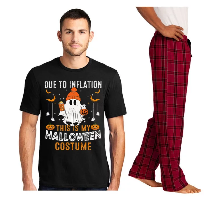 Due To Inflation This Is My Halloween Costume Funny Pumpkins Pajama Set