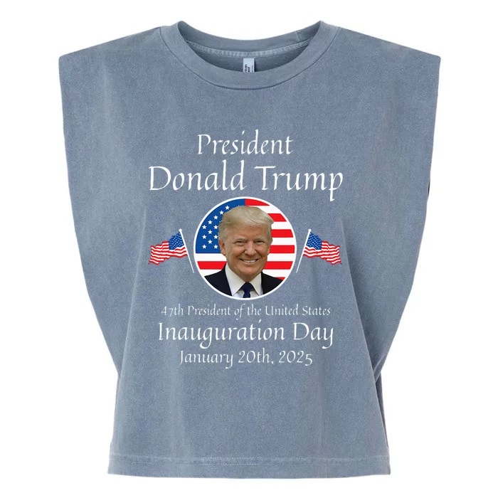 Donald Trump Inauguration Day 2025 47th Usa President Garment-Dyed Women's Muscle Tee