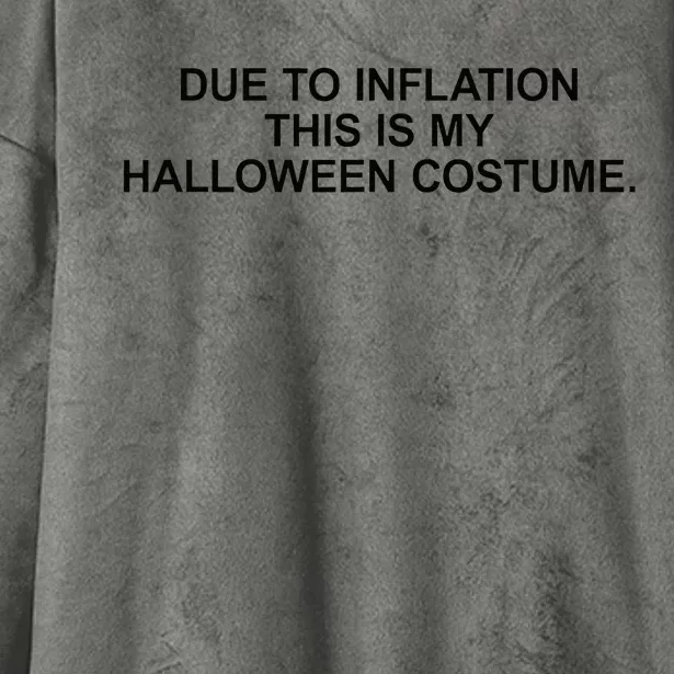 Due To Inflation This Is My Halloween Costume Generic Funny Hooded Wearable Blanket