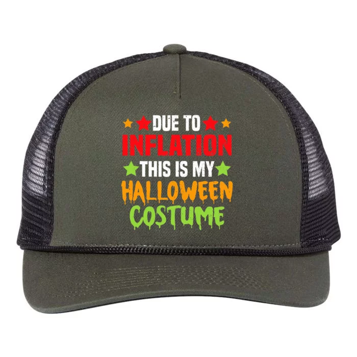 Due To Inflation This Is My Halloween Costume Retro Rope Trucker Hat Cap