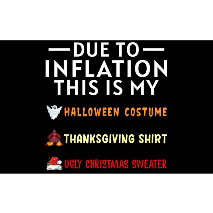 Due To Inflation This Is My Funny Halloween Costume Bumper Sticker