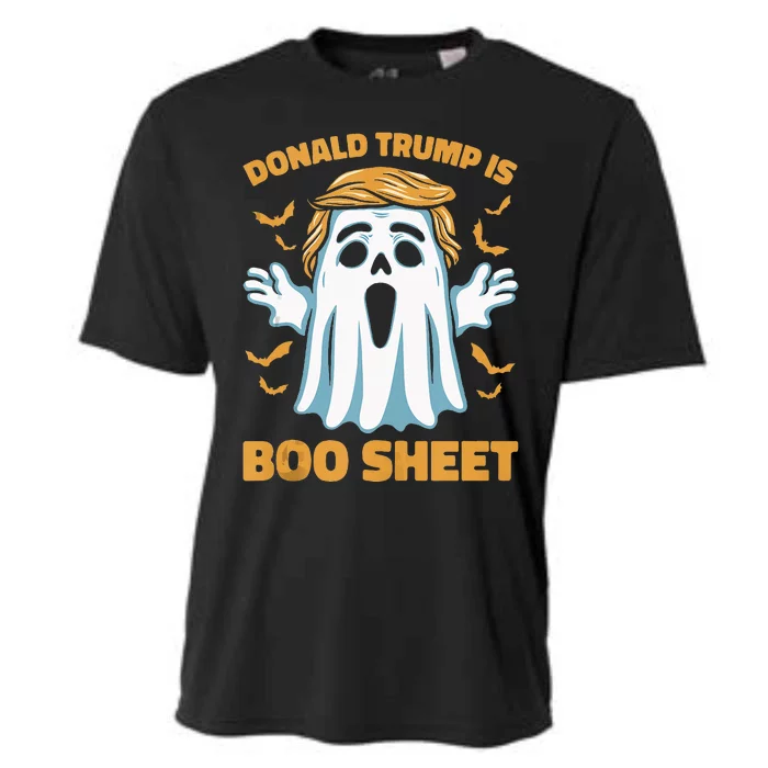 Donald Trump Is Boo Sheet Halloween Ghost Vote Election 2024 Cooling Performance Crew T-Shirt