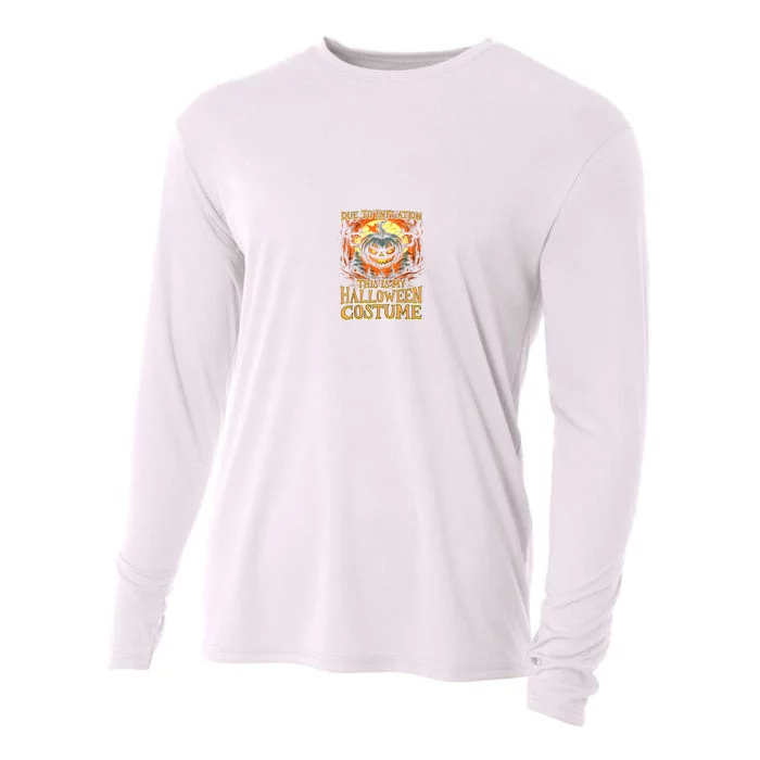 Due To Inflation This Is My Halloween Costume Jack O Lantern Cooling Performance Long Sleeve Crew