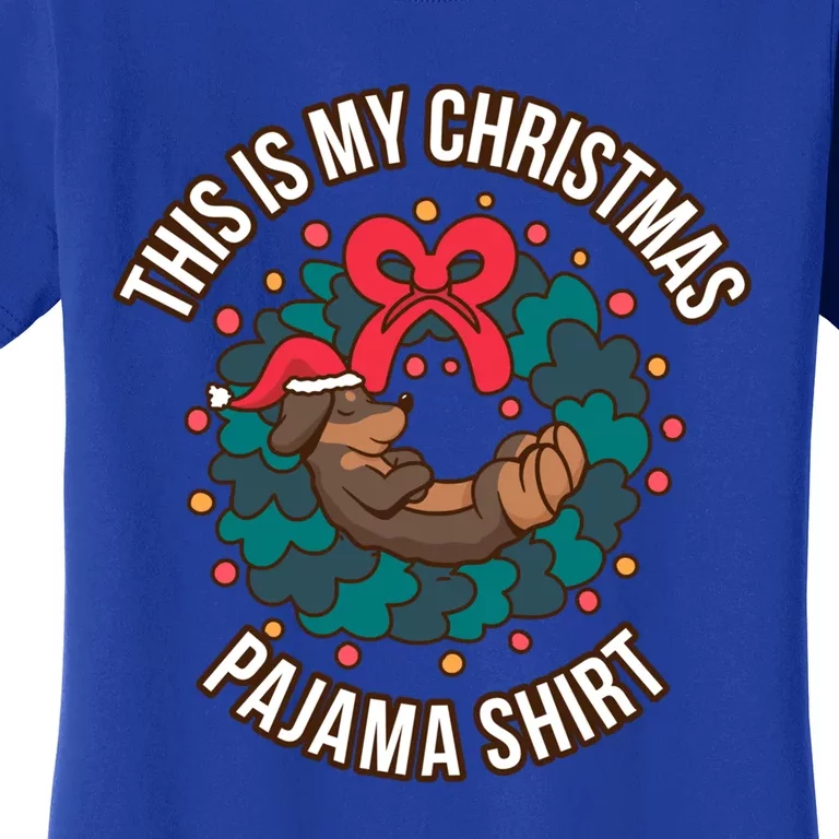 Dachshund This Is My Christmas Pajama Gift Women's T-Shirt