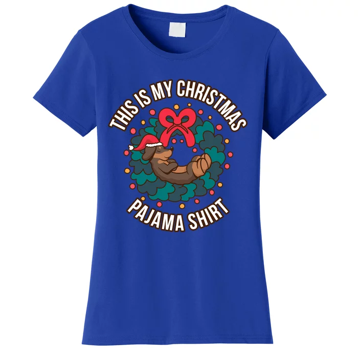 Dachshund This Is My Christmas Pajama Gift Women's T-Shirt