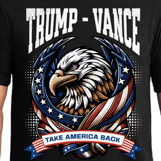 Donald Trump Jd Vance Take America Back Eagle Gift Pajama Set