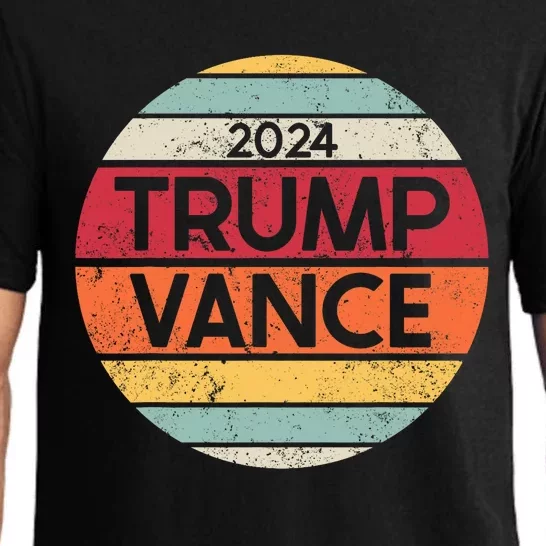 Donald Trump Jd Vance 2024 Retro Style Pajama Set